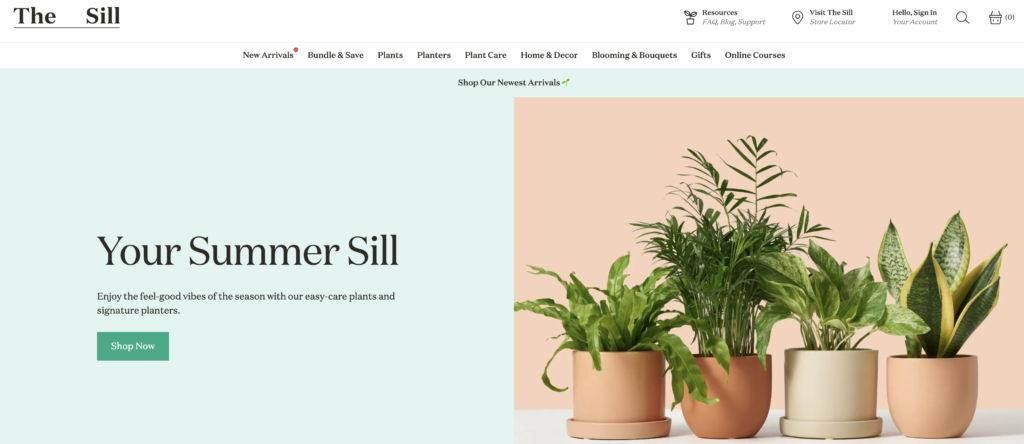The Sill flower delivery service - Jungleworks